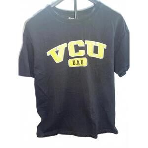 CHAMPION MENS T SHIRT VCU DAD SIZE‎ LARGE BLACK
